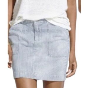 Madewell railroad stripes mini skirt with pockets